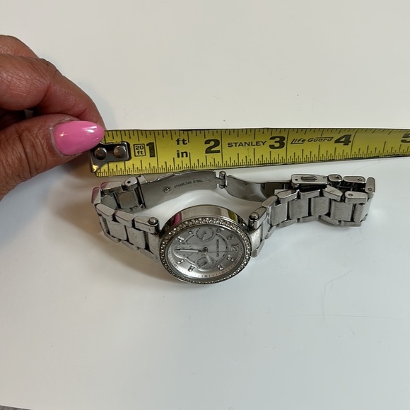 Michael Kors Parker Multi Function Silver Ladies Watch - Picture 12 of 13